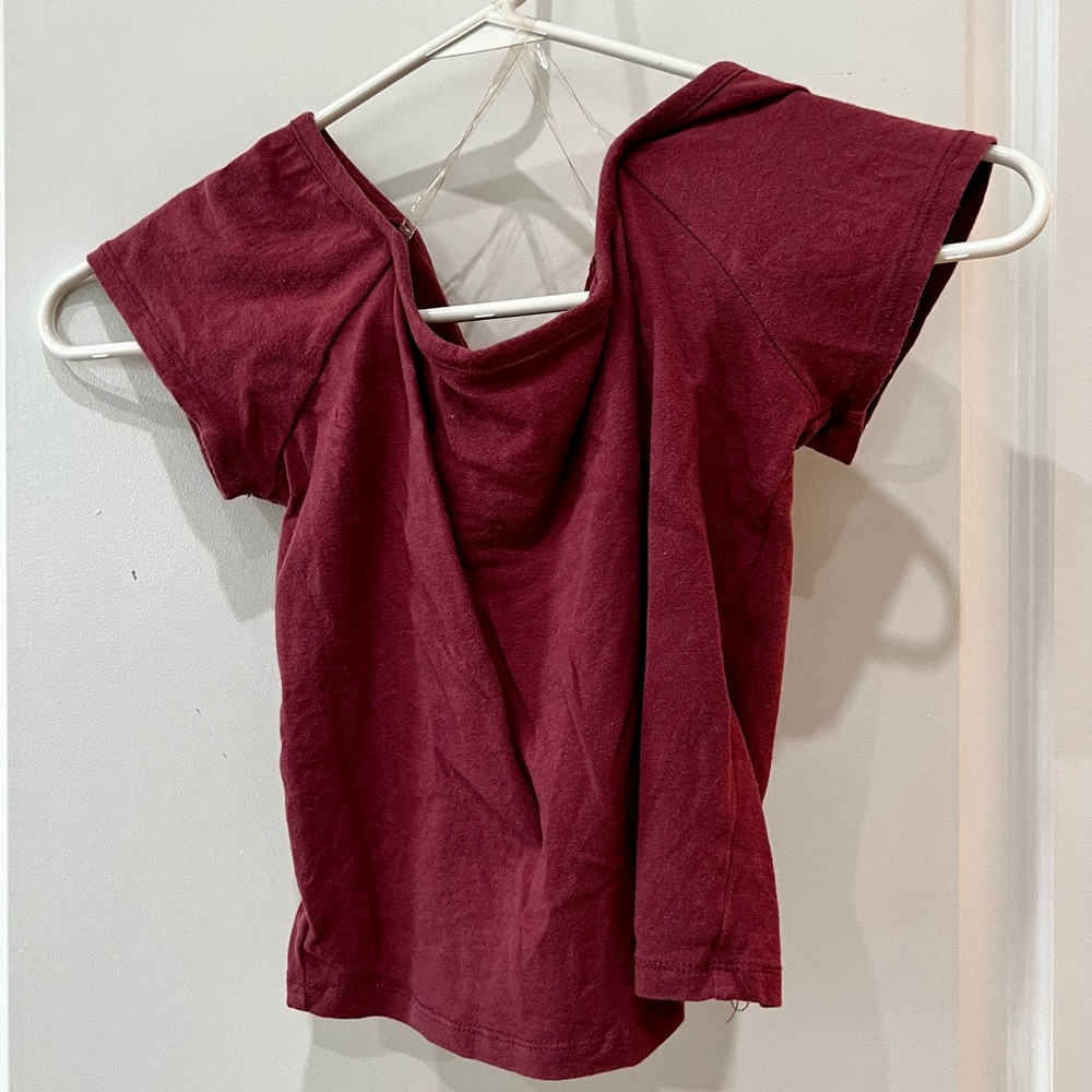 Bozzolo, medium, dusty mauve crop top